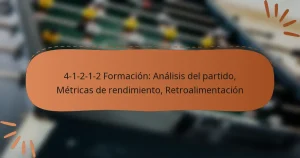 4-1-2-1-2 Formación: Análisis del partido, Métricas de rendimiento, Retroalimentación