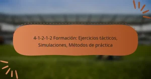 4-1-2-1-2 Formación: Ejercicios tácticos, Simulaciones, Métodos de práctica