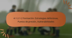 4-1-2-1-2 Formación: Estrategias defensivas, Puntos de presión, Vulnerabilidades