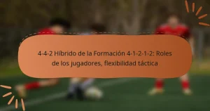 4-4-2 Híbrido de la Formación 4-1-2-1-2: Roles de los jugadores, flexibilidad táctica