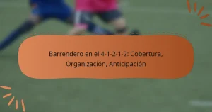 Barrendero en el 4-1-2-1-2: Cobertura, Organización, Anticipación