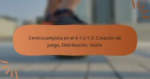 Centrocampista en el 4-1-2-1-2: Creación de juego, Distribución, Visión