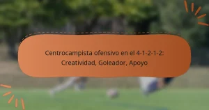Centrocampista ofensivo en el 4-1-2-1-2: Creatividad, Goleador, Apoyo