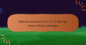 Defensa Central en el 4-1-2-1-2: Marcaje, Duelo aéreo, Liderazgo