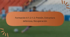 Formación 4-1-2-1-2: Presión, Estructura defensiva, Recuperación
