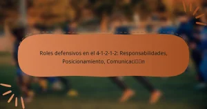 Roles defensivos en el 4-1-2-1-2: Responsabilidades, Posicionamiento, Comunicación