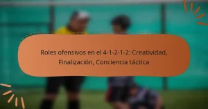 Roles ofensivos en el 4-1-2-1-2: Creatividad, Finalización, Conciencia táctica